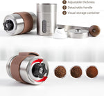 Load image into Gallery viewer, LHS Pour Over Coffee Maker Set - 4 Piece Kit Includes Gooseneck Kettle, Removable Coffee Mill Grinder, 500ML Cup &amp; Coffee Dripper Brewer with Lid, Perfect for Home Brewing and Travel