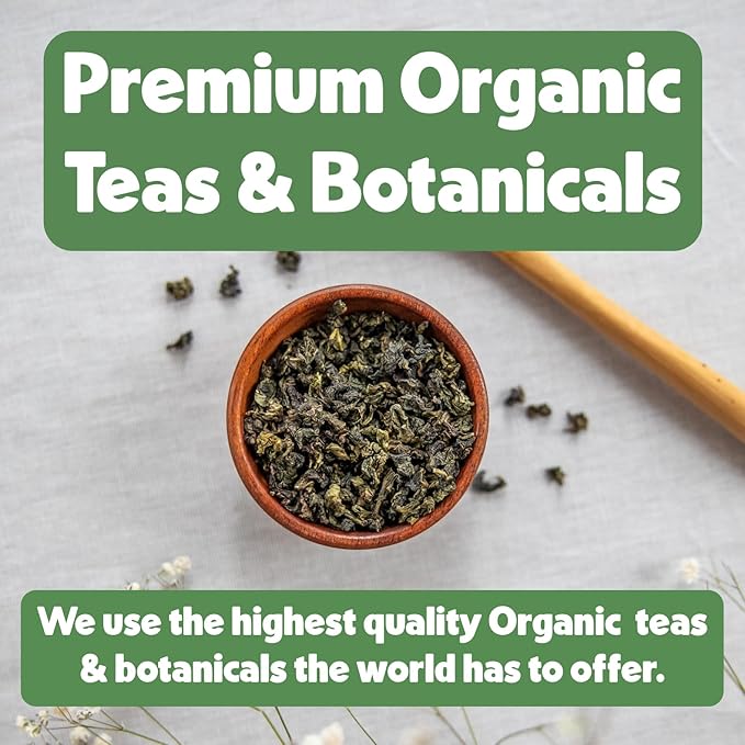 Heavenly Tea Leaves Organic Earl Grey (50 Pyramid Tea Bags), Bulk Compostable Black Tea Sachet - 100% Plastic Free, Premium Quality, Whole Tea Leaves in a Convenient Tea Bag