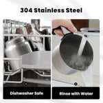 Load image into Gallery viewer, Milk Frother Warmer 3in1 Electric Milk Steamer Stainless Steel Foam Maker, 12oz Hot Cold Frothing, Thick Foam for Macchiatos, Cappuccinos (Black)