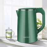Load image into Gallery viewer, 1.7L Electric Kettle Quiet, Double Wall Hot Water Boiler BPA-Free, Quiet Boil and Cool Touch Tea Kettle, Cordless with Auto Shut-Off &amp; Boil Dry Protection, 1500W Fast Boiling, dark green