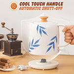 Load image into Gallery viewer, 1.0-Liter Ceramic Electric Kettle, 1000W Rapid Boil, Tea Kettles Pot &amp; Hot Water Boiler For Coffee &amp; Tea, Teapot Auto Shut-Off, Boil-Dry Protection