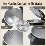 Load image into Gallery viewer, Mecity Electric Kettle Touch Screen Temperature Control Water Boiler, No Plastic Contact with Water. 6 Preset Temperature Programs, 2 Hours Keep Warm, 1.7 Liter Dark Grey