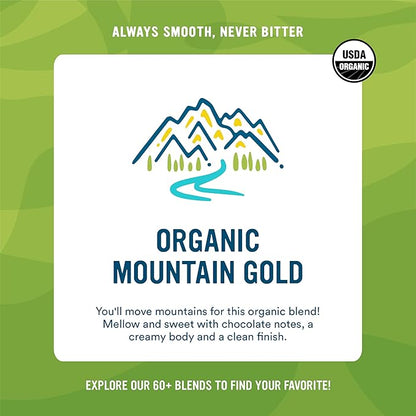 Cameron's Coffee Roasted Whole Bean Coffee, Organic Mountain Gold, 4 Pound