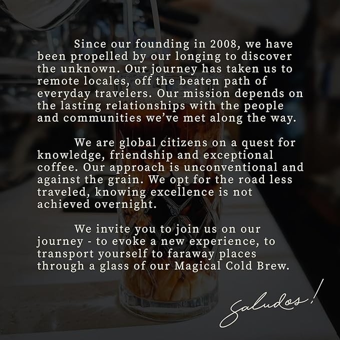 Afficionado Coffee Roasters | Magical Cold Brew | 1 Gallon | Bag in Box | Single Origin Peruvian Coffee | Medium Roast | Ready to Drink | Pasteurized & Shelf-Stable