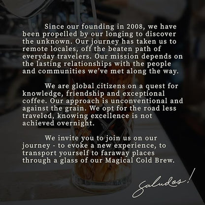 Afficionado Coffee Roasters | Magical Cold Brew | 1 Gallon | Bag in Box | Single Origin Peruvian Coffee | Medium Roast | Ready to Drink | Pasteurized & Shelf-Stable