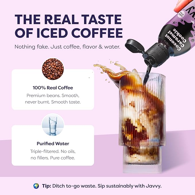Coffee Concentrate - Limited Release Flavors - Cold Brew Coffee, Perfect for Hot or Iced Instant Coffees, Hot Drinks, Cold Brew Concentrate, 35 Servings - Coconut Caramel Cookie