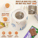 Load image into Gallery viewer, 1.0-Liter Ceramic Electric Kettle, 1000W Rapid Boil, Tea Kettles Pot &amp; Hot Water Boiler For Coffee &amp; Tea, Teapot Auto Shut-Off, Boil-Dry Protection