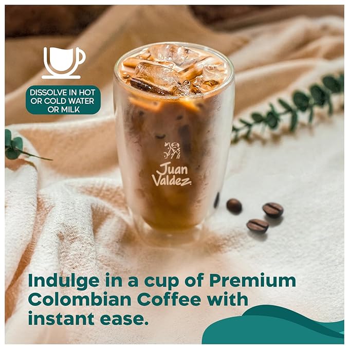 Juan Valdez Decaffeinated Freeze Dried Coffee 3.5 OZ - 100% Colombian Coffee (Pack of 6)