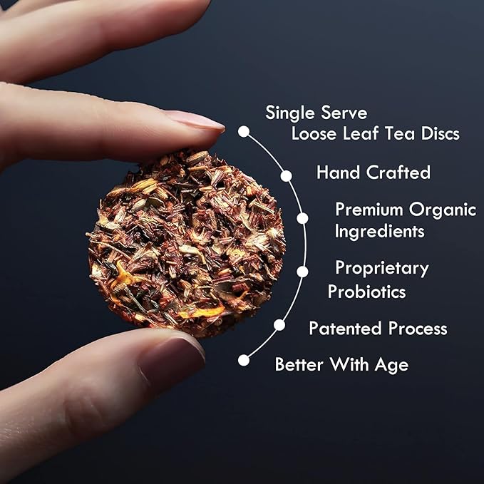 iLOLA The Beginning | Tea Disc Set | Oprah’s Favorite Things 2022 | Organic Loose Leaf Probiotic Tea | Stainless Steel Infuser | Gift Box Set (Gift Box Set 3)