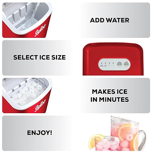 Igloo 26-lb Automatic Electric Countertop Ice Maker - 9 Cubes in 7 Mins, with Scoop and Basket