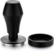 Normcore Coffee Tamper 57mm, Spring-loaded Tamper V4, Barista Espresso Tamper Flat Base with 15lb / 25lb / 30lbs Springs, Anodized Aluminum Handle and Stand, Fits Ascaso Lelit 57mm portafilters