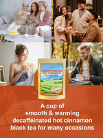 Load image into Gallery viewer, TeeLux Decaf Hot Cinnamon Black Tea, Decaffeinated Black Tea with Cinnamon, Clove, Spicy &amp; Sweet Flavor, 100 Count