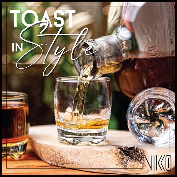 Vikko 2.75 Ounce Shot Glasses, Set of 6 Small Liquor and Spirit Glasses, Durable Tequila Bar Glasses For Alcohol and Espresso Shots, 6 Piece Shooter Glass Set