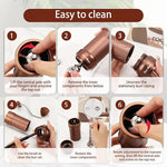 Load image into Gallery viewer, MB2 Manual Coffee Grinder, External Adjustment, 35g Large Capacity Burr Grinder, Magnetic Catch Cup Less Mess, Stainless Steel Burr Espresso Grinder Great Flavor in Pour Over, French Press