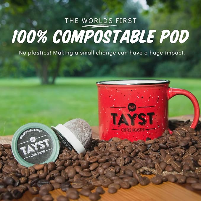 Tayst Coffee Pods, Medium & Heroic Medium Roast, K Cups Compatible with Keurig Coffee Maker, Sustainable Single Serve, Pack of 30