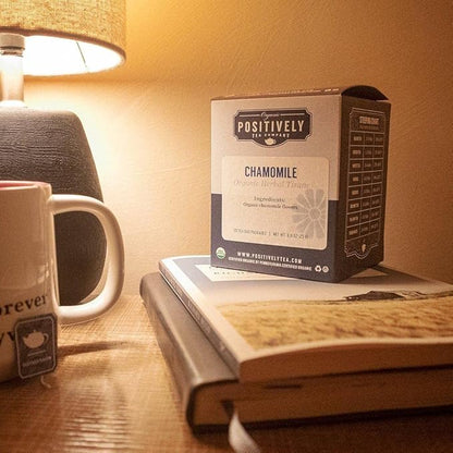 Organic Positively Tea Company, Chamomile Herbal Tea Bags, 20 Count