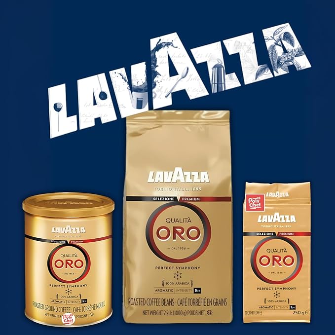 Lavazza Qualita Oro Ground Coffee, 8.8 Ounce (Pack of 1) - Packaging May Vary