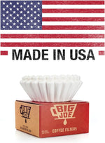 Load image into Gallery viewer, Big Joe® Large Coffee Filters (500 Count) - Tall Walled Commercial Coffee Filters (4 ¼ Inch base, 2 ¾ Inch Walls, 9 ¾ Inch Laying Flat) - Compatible with BUNN and 12-Cup Home &amp; Commercial Machines