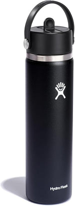 Load image into Gallery viewer, Hydro Flask Water Bottle - Insulated Stainless Steel - Wide Straw Lid, Non Spill, Leakproof in 24 Oz Cascade Blue