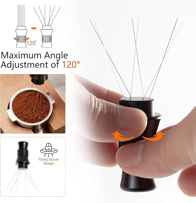 IKAPE WDT Tools, Espresso Stirrer Distribution Tool, Tamper for Barista (51/54/58MM)