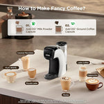 Load image into Gallery viewer, Warriors1 Coffee Maker for Keurig K Cup, Espresso Machine for Nespresso Original, Dolce Gusto Coffee Pods, Ground Coffee, Coffee Machine for Cappuccino &amp; Latte, Programmable, 20 Bar, 28 oz Reservoir