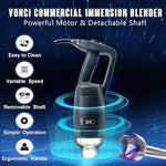 Load image into Gallery viewer, VONCI 500W Commercial Immersion Blender, 16" SUS 304 Removable Shaft, Heavy Duty Power Hand Mixer with Variable Speed 6000-20000RPM, Professional Electric Stick Blender for Restaurant Kitchen Use.