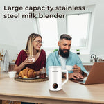 Load image into Gallery viewer, MAISON HUIS Milk Frother, 6-IN-1 Electric Milk Steamer, 20oz/591ml Hot &amp; Cold Foam Maker for Latte &amp; Cappuccino, 550W Fast Heating Stainless Steel Milk Steamer, Hot Chocolate Maker