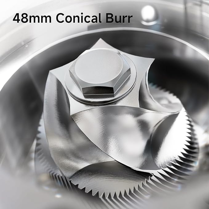 HIBREW G5 Single-Dose Espresso Grinder with Conical Burr, Magnetic Dosing Cup, Metal Housing, Dual-Speed Adjustment, 36-Step Micro Grind Settings - for Espresso Moka Pots & Drip Coffee (Graphite)