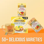 Load image into Gallery viewer, Twinings Mango &amp; Pineapple Herbal Tea Individually Wrapped Bags, 20 Count (Pack of 2), Naturally Caffeine-Free, Enjoy Hot or Iced, 20 Teabags