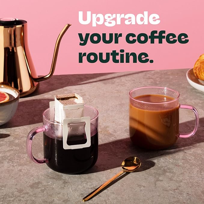 Copper Cow Premium Pour Over Single-Serve Vietnamese Coffee | Churro | Dark Roast | Flavored with Real Cinnamon | Includes 16 Coffees