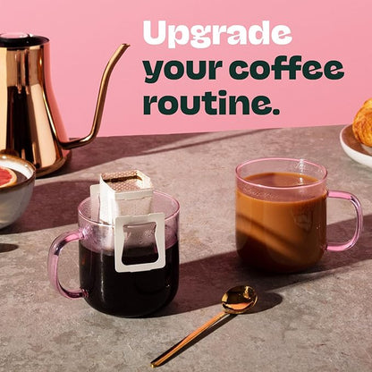 Copper Cow Premium Pour Over Single-Serve Vietnamese Coffee | Churro | Dark Roast | Flavored with Real Cinnamon | Includes 24 Coffees