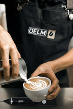 Load image into Gallery viewer, Delm Milk Frother Electric USB Stainless Steel Accessory - Frother Wand Foam Maker for Lattes - Milk Frother Handheld for Cappuccino, Frappe, Matcha, Hot Chocolate - Frother for Coffee (white)