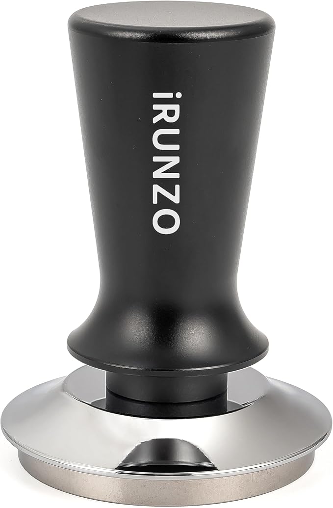 53mm Coffee Espresso Tamper，Premium Barista Coffee Press with Calibrated Spring Loaded WDT Tool，100% Stainless Steel Flat Base Tamper for Espresso Coffee Machine Fits