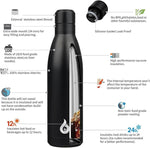 Load image into Gallery viewer, BJPKPK 25oz Insulated Stainless Steel Water Bottles Reusable Metal Travel Sports Water Bottle Keep Cold and Hot,Midnight Black