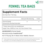Load image into Gallery viewer, FreshDrinkUS, Premium 75 Fennel Seed Tea Bags – 100% Natural &amp; Pure, Handmade Herbal Tea, Eco-Friendly, Fresh Aroma, Made with Natural Material Tea Bags. No Sugar, No Caffeine, No Gluten, Vegan.