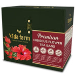 Load image into Gallery viewer, VIDA FARM 75 Hibiscus Tea Bags, Natural Dried Hibiscus Flowers Tea Bags, Roselle Hibiscus Sorrel Tea Jamaica Roselle Tea, No Sugar, No Caffeine, No Gluten