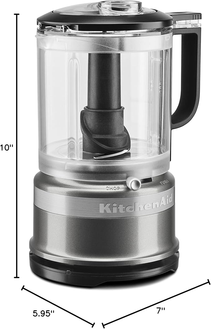 KitchenAid 5 Cup Food Chopper KFC0516CU, Contour Silver