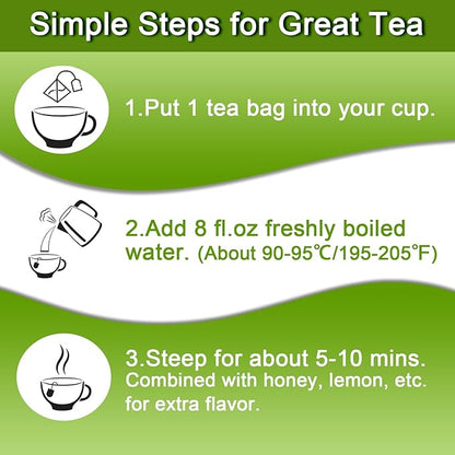 FullChea - Soursop Leaves Tea Bags, 40 Teabags - Premium Soursop Graviola Leaves - Hojas De Guanabana Tea - Non-GMO - Caffeine-free - Improve Digestion, Support Healthy Skin & Sleep