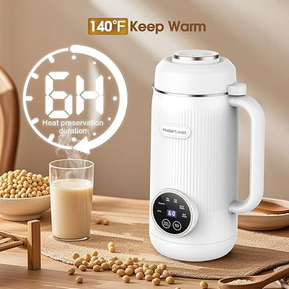 7 in 1 Nut Milk Maker Machine 28oz Automatic Almond Milk Maker for Homemade Coconut, Oat, Soy, Plant-Based Milk, Juice with 18H Delay Start/6H Keep Warm/Self Cleaning