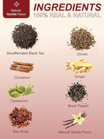 Load image into Gallery viewer, TeeLux Vanilla Decaf Chai Tea Bags, Decaffeinated Black Tea with Cinnamon, Ginger, Cardamom, Natural Vanilla Flavor, Full-bodied &amp; Spicy Flavor, 100 Count