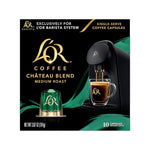 Load image into Gallery viewer, L'OR Coffee Pods, 10 Count Chateau Medium Roast Blend, Single-Serve Aluminum Coffee Capsules Compatible with the L'OR BARISTA System &amp; *Nespresso Original Machines, 10 count (Pack of 1)