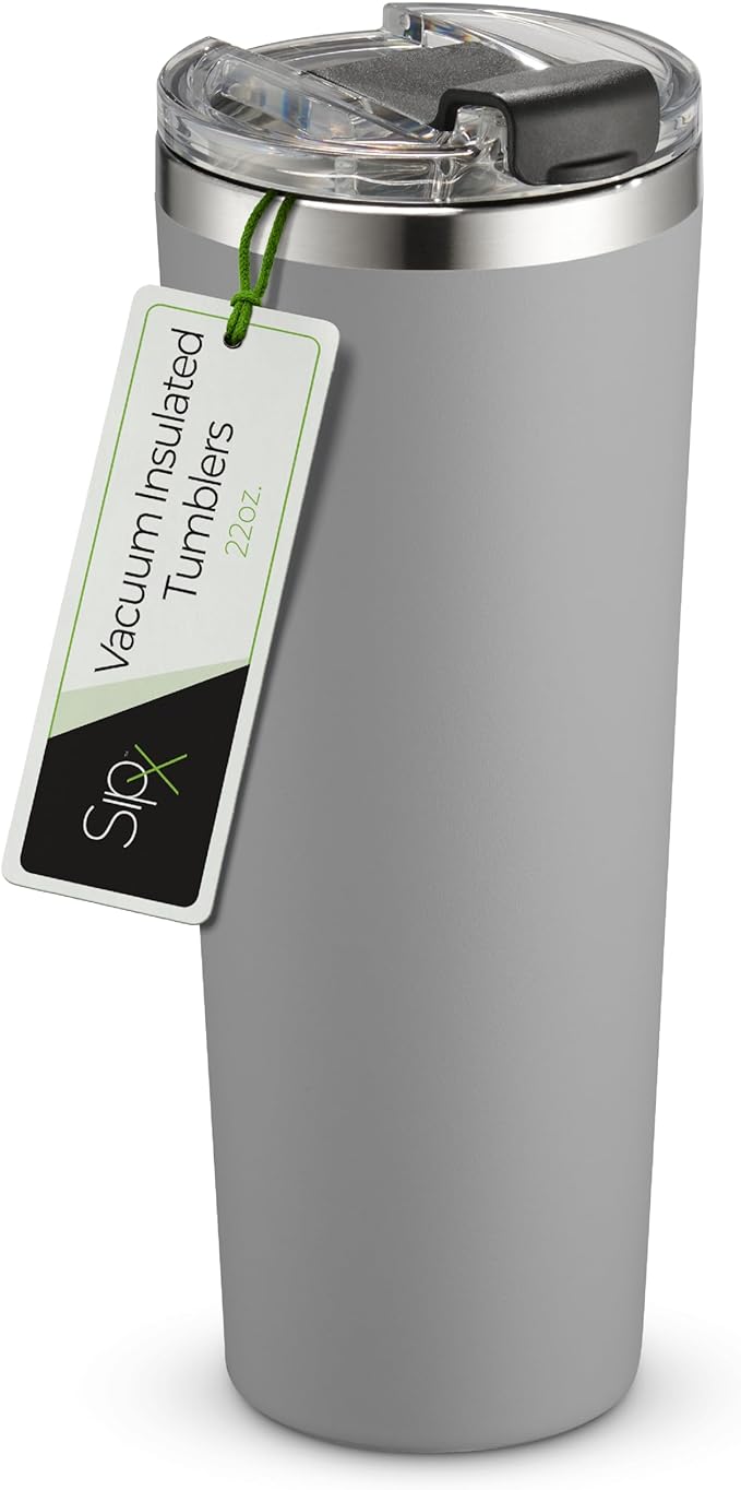 SIPX™ Triple-Insulated Tumblers - 22oz. Premium Modern Tumbler With Lid, insulated Cup Keeps Hot For 6 Hours, Stainless Steel Tumbler Made Of Sustainable Material, Coffee Travel Mug For Home & Office
