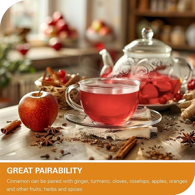 WT WEETEE Apple Cinnamon Herbal Tea Bags, 60 Count, Perfect Blend of Sweet Cinnamon, Tart Hibiscus, Natural Flavoring, Caffeine-Free