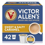 Load image into Gallery viewer, Victor Allen's Coffee Sweet and Salty Caramel Flavored Cappuccino Mix, 42 Count, Single Serve K-Cup Pods for Keurig K-Cup Brewers Brewers (Packaging May Vary)
