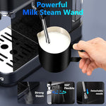 Load image into Gallery viewer, Espresso Machine 20 Bar,Touch Screen Espresso Maker with Steam Milk Frother,Stainless Steel Coffee Machine for Cappuccino Latte Americano Cold Brew,1350W Fast Heat Up System,Black