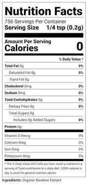 Terrasoul Superfoods Organic Instant Rooibos Tea, 3.5oz – Naturally Caffeine-Free Herbal Tea, USDA Organic & Antioxidant-Rich