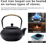 Load image into Gallery viewer, Big Cast Iron Teapot, Japanese Tetsubin Tea Kettle for Stovetop Safe, Cast Iron Teapot with Tea Strainer for Loose Tea and a Fully Enameled Interior (1500ml/50.7oz)