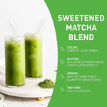 Load image into Gallery viewer, Aiya Sweetened Matcha Blend Powder - Matcha Latte Powder With Antioxidant-Rich Japanese Green Tea &amp; Pure Cane Sugar - Ideal for Smoothies, Lattes, and Culinary Creations - 1kg Bag (2.2 lbs)