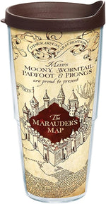 Load image into Gallery viewer, Tervis Harry Potter The Marauder's Map Made in USA Double Walled Insulated Tumbler Travel Cup Keeps Drinks Cold &amp; Hot, 24oz Legacy, Classic