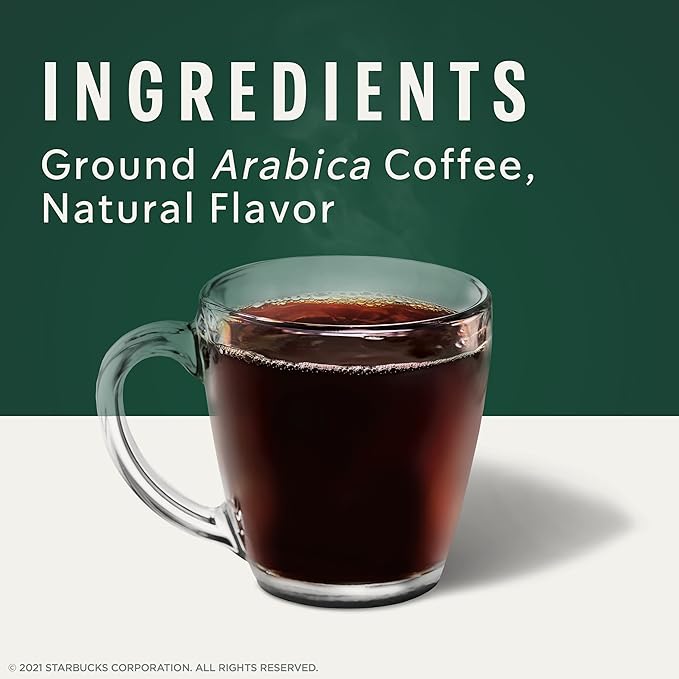 Starbucks Ground Coffee, Cinnamon Dolce Flavored Coffee, Naturally Flavored, 100% Arabica, 6 bags (11 oz each)